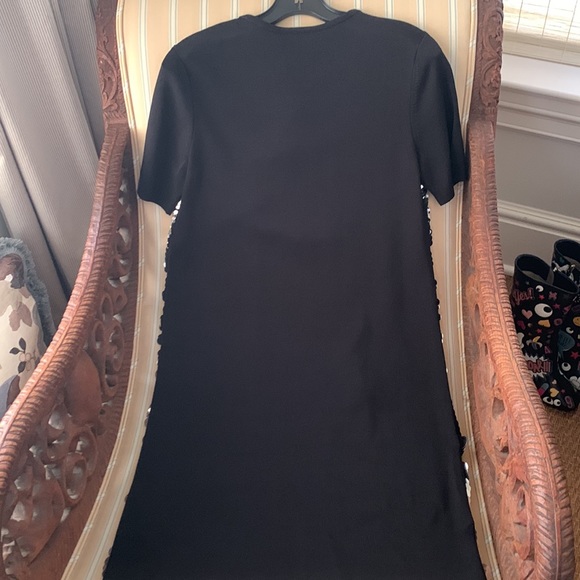 TORY BURCH CASUAL GLAM SEQUIN EMBROIDERED SWEATER DRESS IN BLACK SIZE SMALL - Picture 10 of 12